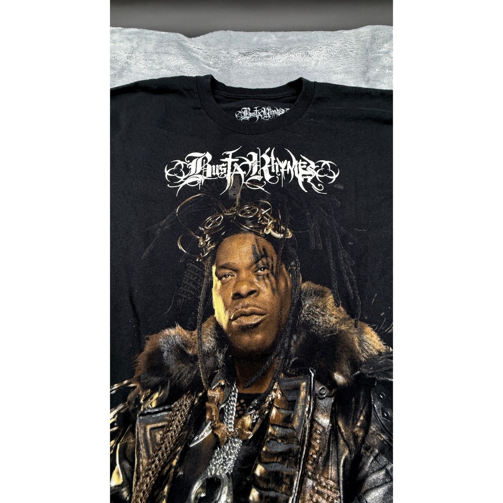Busta Rhymes 2024 Out of This World Tour T Shirt Black Rap Hip Hop Size L